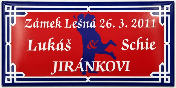 Smaltovaná cedule Dar pro 19